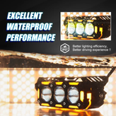 خریدوقیمت پرژکتور ۳ لنز آفرودی مدل (JRY_18) با سنسور تنظیم خودکار نور،فلاشردار،دیلایت دار