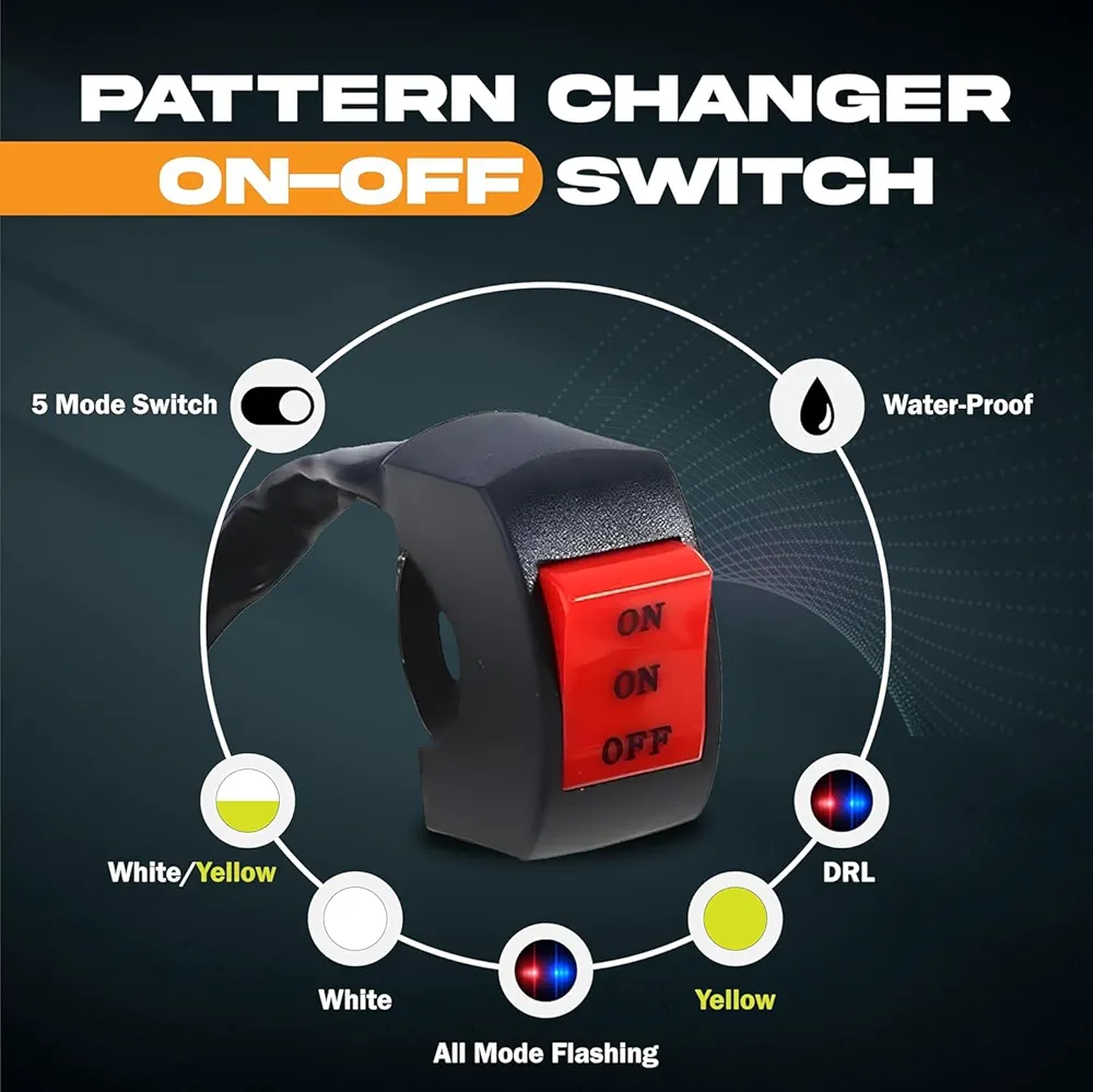 قیمت پرژکتور تک لنز مدل (BB2381) 5 حالته دیلایت دار و فلاشردار (۲عددی)