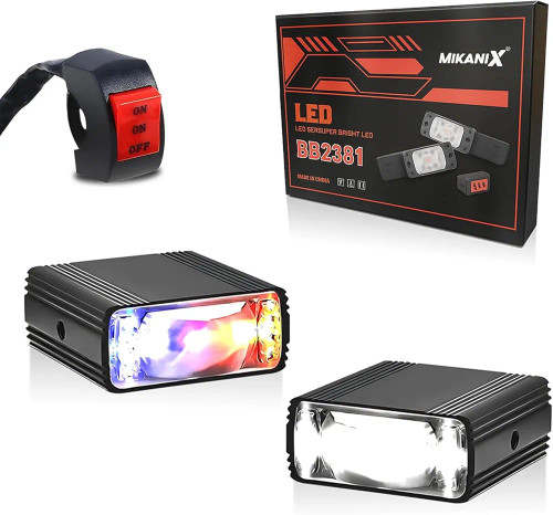 خرید پرژکتور تک لنز مدل (BB2381) 5 حالته دیلایت دار و فلاشردار (۲عددی)