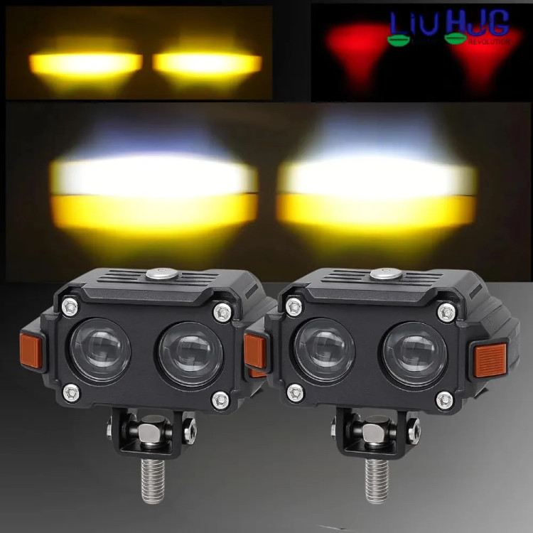 خریدو قیمت پرژکتور 2 لنز مدل L88 فن دار 4 حالته و دیلایت دار LIUHJG