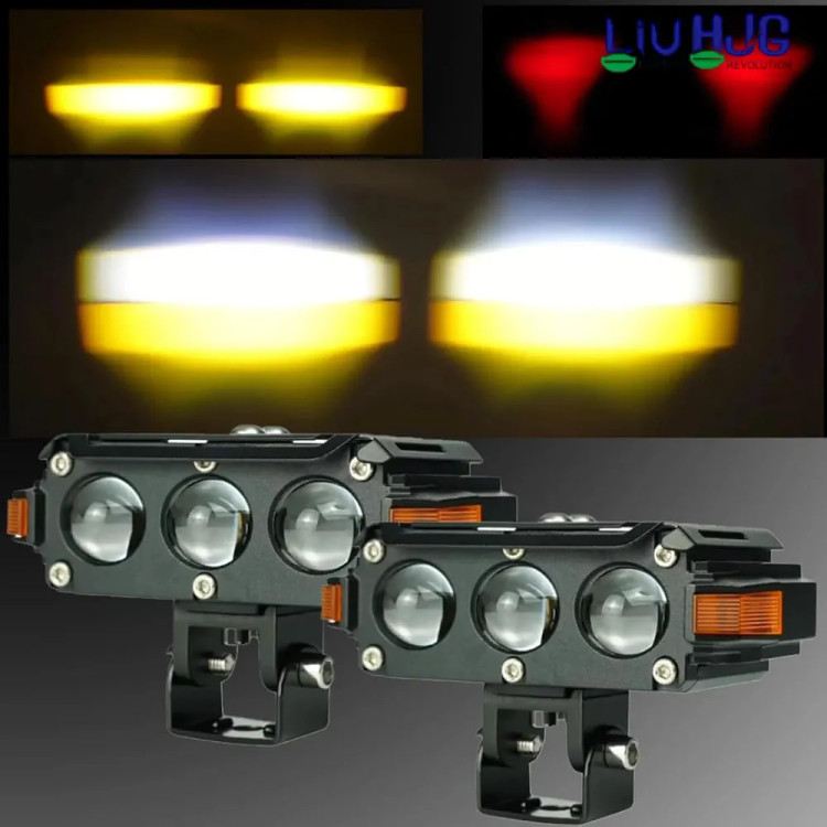 خریدپرژکتور 3 لنز مدل L122 فن دار 4 حالته و دیلایت دار LIUHJG