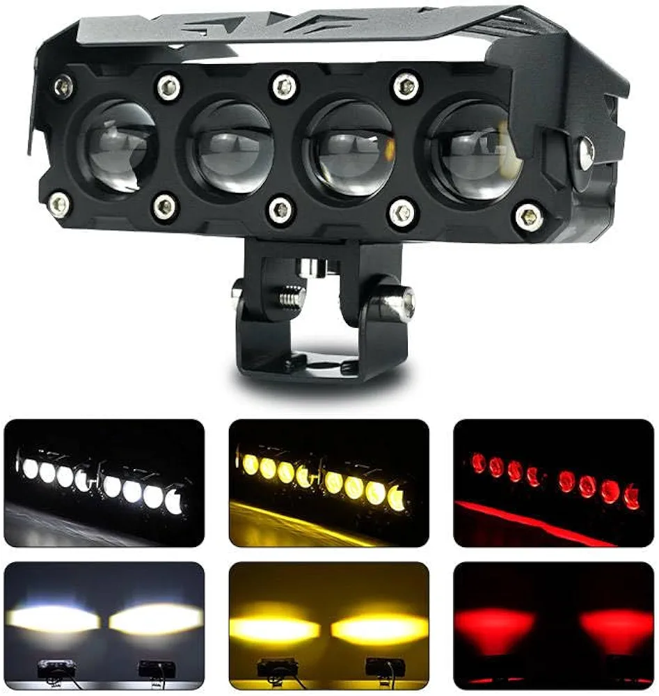 قیمت وخریدپرژکتور آفرودی مدل 4 لنز فن دار 4 حالته دیلایت دار و فلاشردار LIUHJG