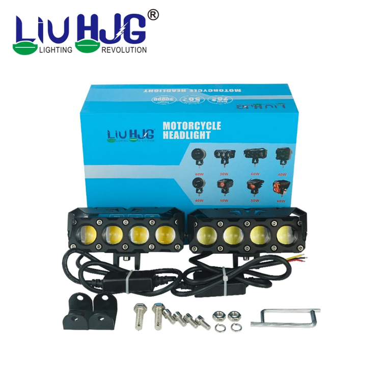 قیمت و خریدپرژکتور آفرودی مدل 4 لنز فن دار 4 حالته دیلایت دار و فلاشردار LIUHJG