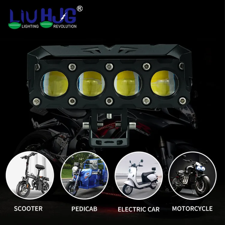 قیمت پرژکتور آفرودی مدل 4 لنز فن دار چهار حالته دیلایت دار و فلاشردار LIUHJG