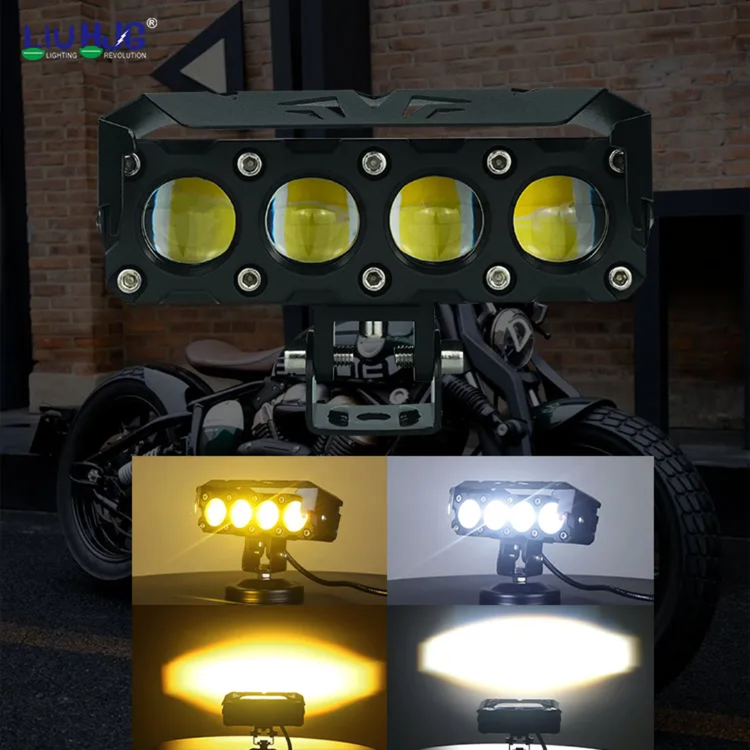 خریدوقیمت پرژکتور آفرودی مدل 4 لنز فن دار 4 حالته دیلایت دار و فلاشردار LIUHJG