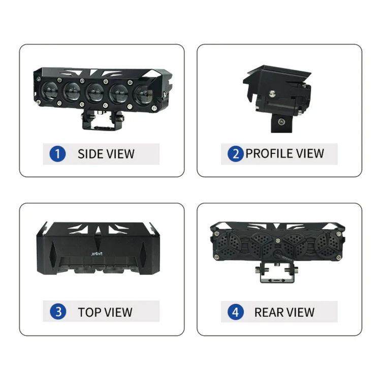 قیمت وخریدپرژکتور آفرودی مدل 5 لنز فن دار 4 حالته دیلایت دار و فلاشردار LIUHJG