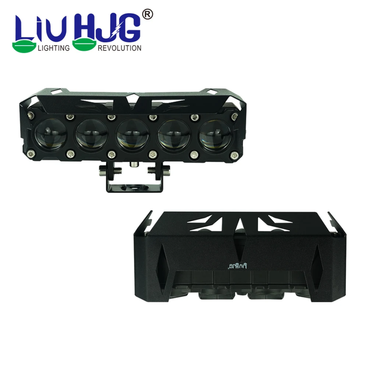 خرید و قیمت پرژکتور آفرودی مدل 5 لنز فن دار چهار حالته دیلایت دار و فلاشردار LIUHJG