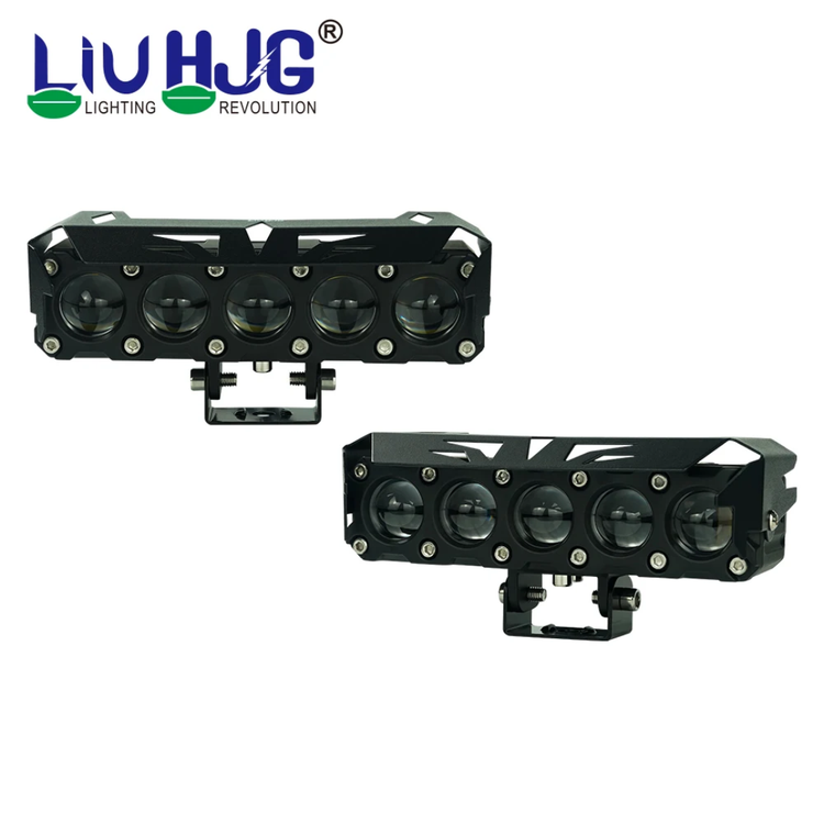 قیمت پرژکتور آفرودی مدل 5 لنز فن دار 4 حالته دیلایت دار و فلاشردار LIUHJG