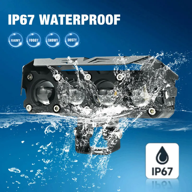 قیمت و خرید پرژکتور آفرودی مدل 5 لنز فن دار 4 حالته دیلایت دار و فلاشردار LIUHJG