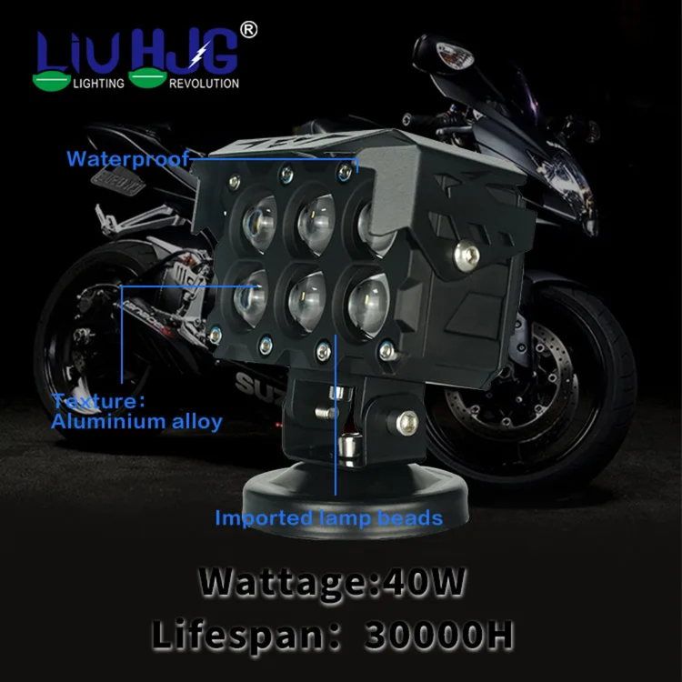 خریدوقیمت پرژکتور آفرودی مدل 6 لنز فن دار 4 حالته دیلایت دار و فلاشردار LIUHJG