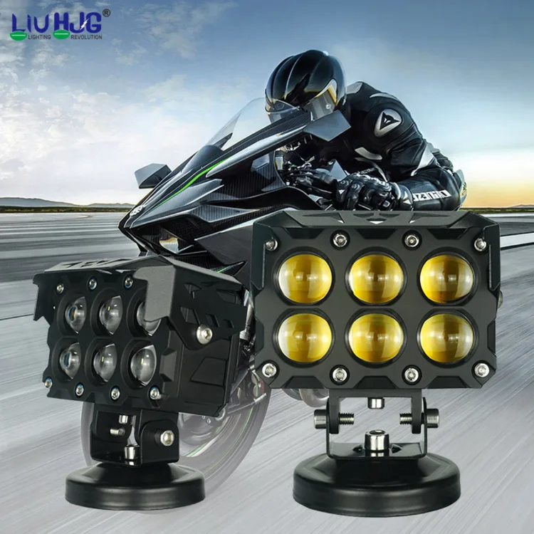 قیمت و خرید پرژکتور آفرودی مدل 6 لنز فن دار 4 حالته دیلایت دار و فلاشردار LIUHJG