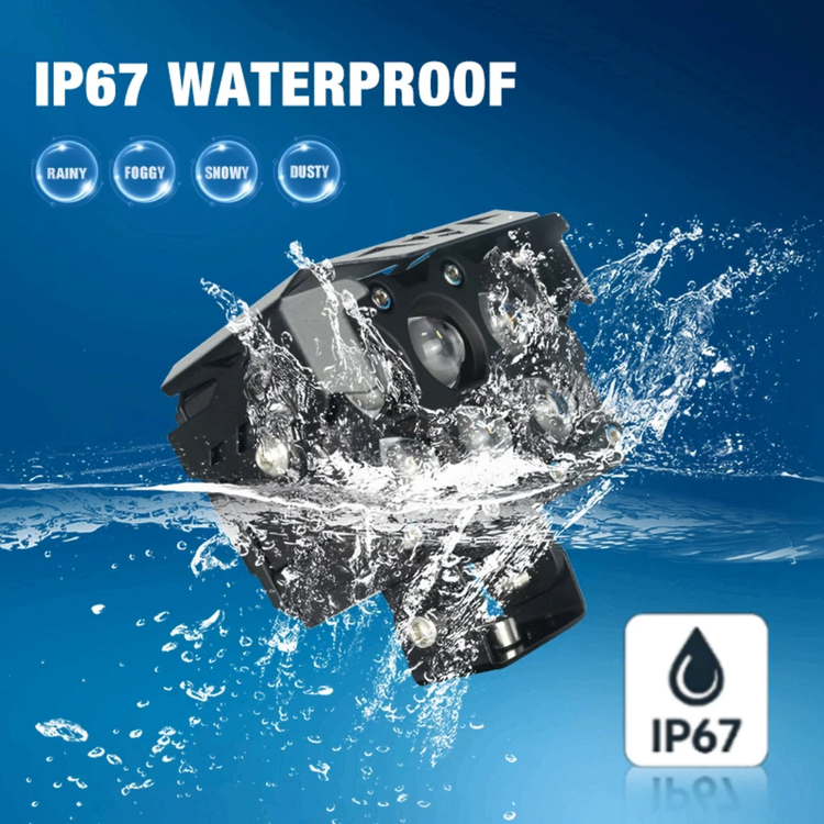 قیمت وخریدپرژکتور آفرودی مدل 6 لنز فن دار 4 حالته دیلایت دار و فلاشردار LIUHJG