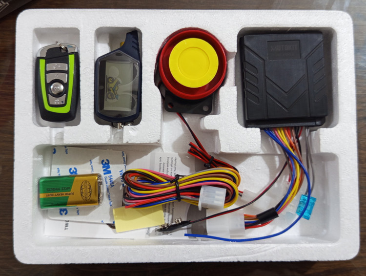 خرید دزدگیر موتورسیکلت مدل تصویری بک آپ دار اورجینال (Motokit تایوان)