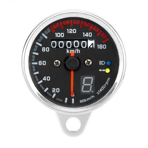 خرید کیلومتر موتورسیکلت مدل عقربه ایی گرد دنده شمار (تمام استیل)