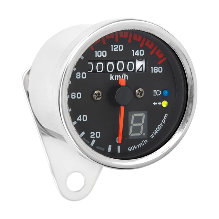 خریدکیلومتر موتورسیکلت مدل عقربه ایی گرد دنده شمار (تمام استیل)