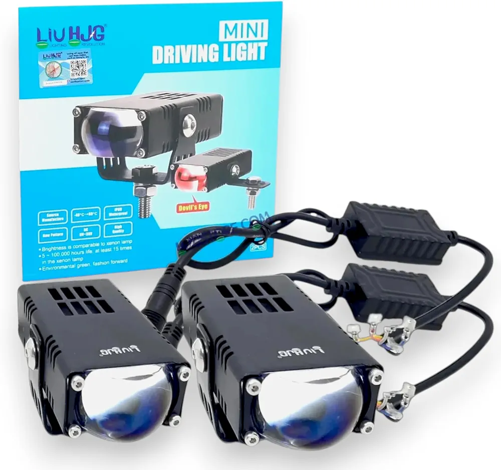 خریدپرژکتور تک لنز مدل 4 حالته فن دار و دیلایت دار اورجینال LIUHJG (۲عددی)