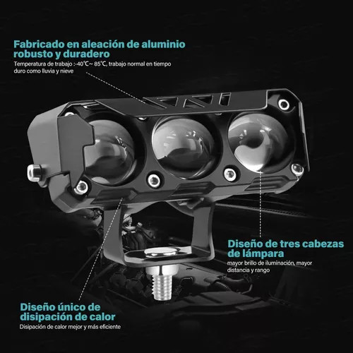 قیمت و خریدپرژکتور 3 لنز آفرودی مدل V_3 فن دار ۲ حالته 40W