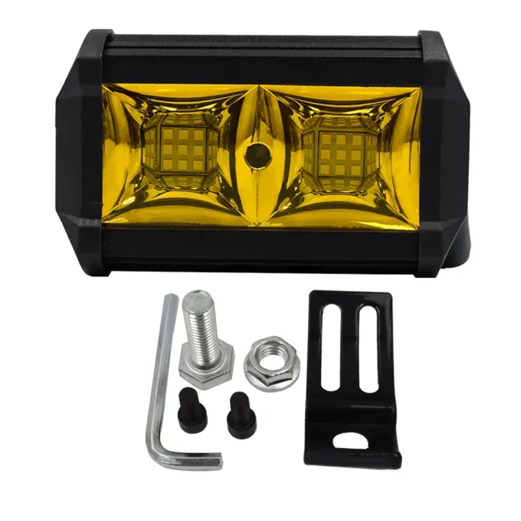 قیمت پرژکتور مدل لایت بار زرد دو ردیفه فلاشردار (LED) اورجینال