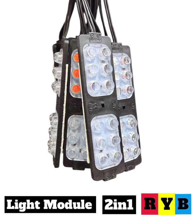 فلاشر مدل فدرالی آبی و قرمز چشمک زن مناسب ماشین و موتورسیکلت