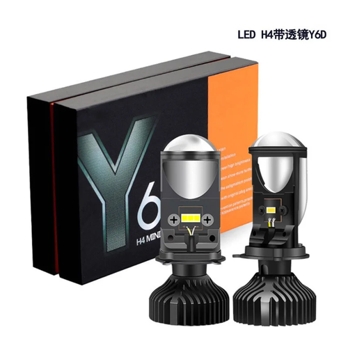 هدلایت خودرو مدل Y6 لنزدار پایه H4 (جفتی)