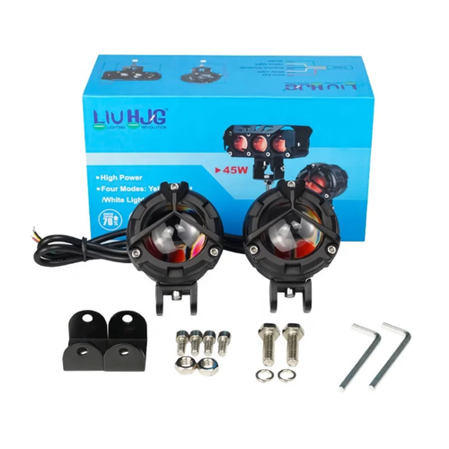 پرژکتور آفرودی مدل تک لنز 4 حالته دیلایت دار و فلاشردار LIUHJG