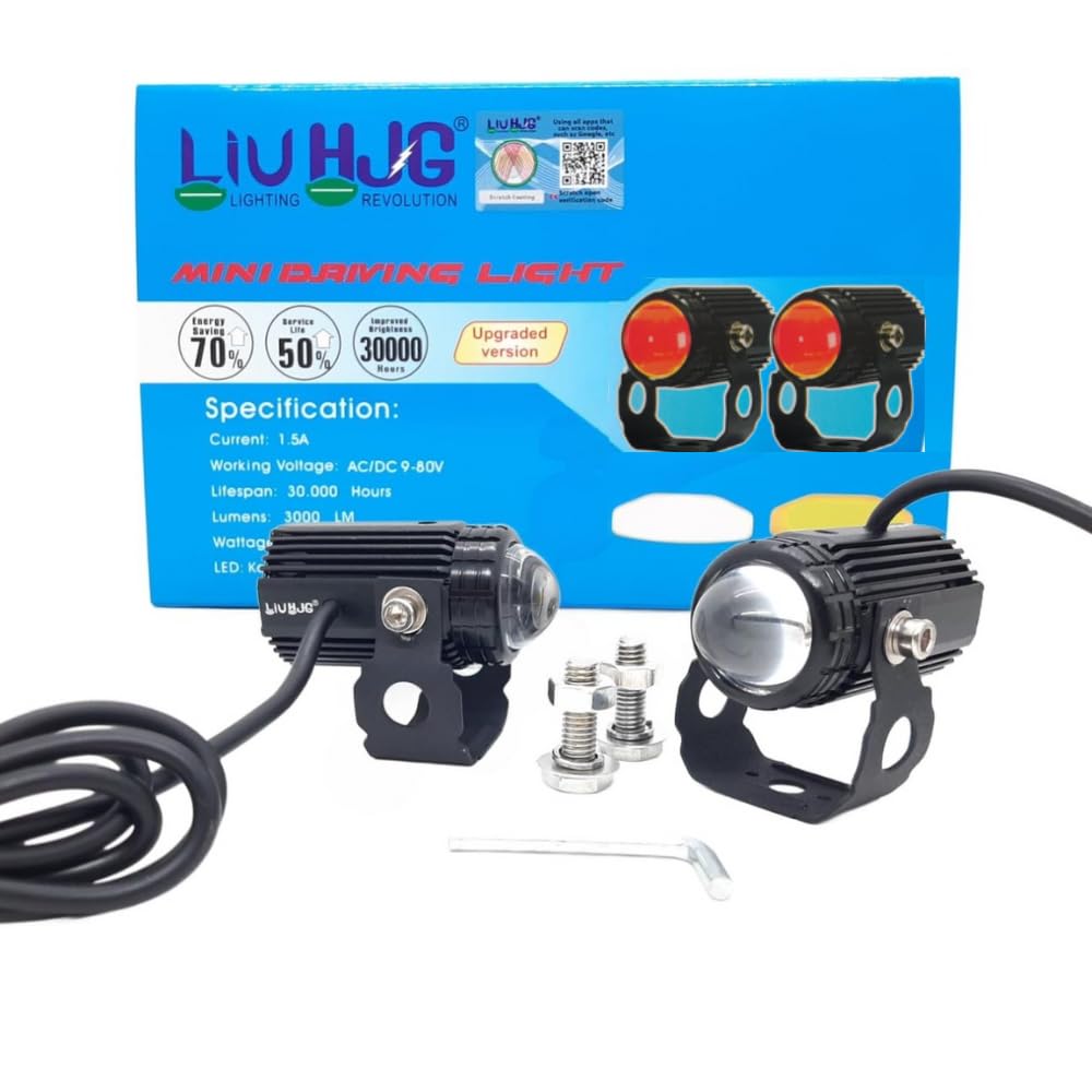 پرژکتور تک لنز مدل فن دار ۵ حالته دیلایت دار و فلاشردار LIUHJG (۲عددی)